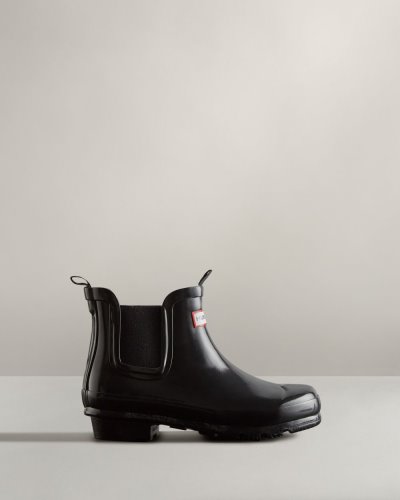 Black Kids' Hunter Gloss Chelsea Boot Chelsea Boots South Africa | XYLWGN1