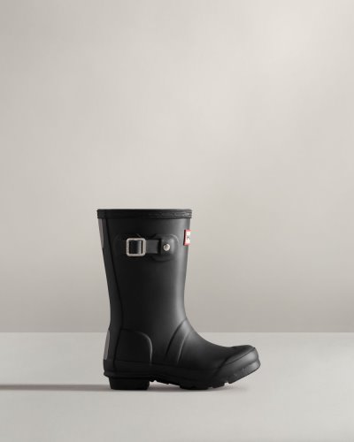 Black Kids' Hunter Original Rain Boot Short Rain Boots South Africa | 57EUX68