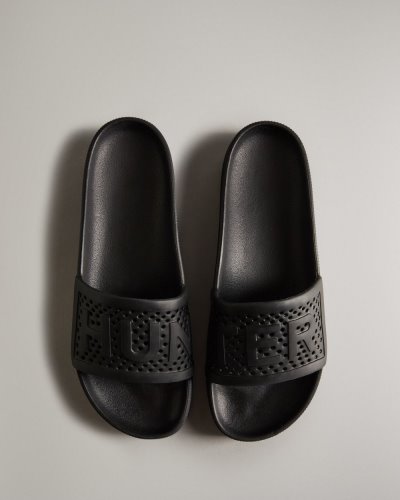 Black Men's Hunter Lightweight Moulded Slides Slides South Africa | VXCJ9TA