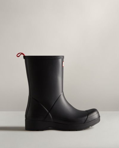 Black Men's Hunter Play Mid-Height Rain Boot Play Boots South Africa | GPPBXJ2