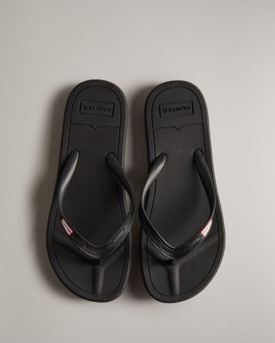 Black Women's Hunter Original Flip Flops Flip Flops South Africa | ZQBLUMX