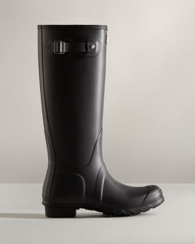 Black Women's Hunter Original Tall Rain Boot Tall Rain Boots South Africa | XMSJ0OG