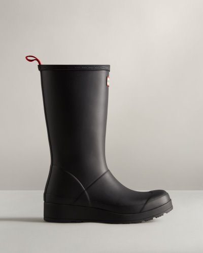 Black Women's Hunter Play Tall Rain Boot Play Boots South Africa | E2ZSE72