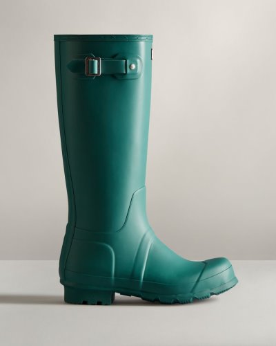 Blue Men's Hunter Original Tall Rain Boot Tall Rain Boots South Africa | A34MRN4