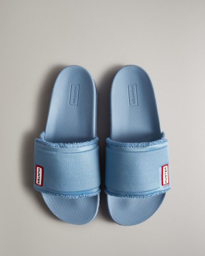 Blue Women's Hunter Adjustable Slides Slides South Africa | V7WWN9W