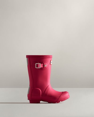 Bright Pink Kids' Hunter Original Rain Boot Short Rain Boots South Africa | CVLY8DQ