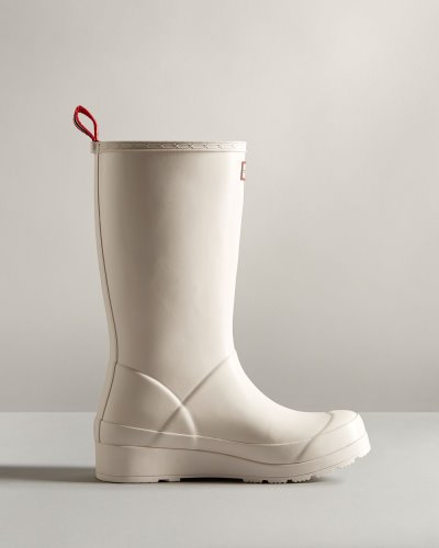 Cream Women's Hunter Play Tall Rain Boot Play Boots South Africa | 2A68VH1