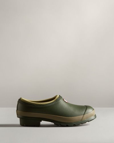 Dark Olive / Brown Women's Hunter Gardener Clogs Clogs South Africa | VXFXIUA