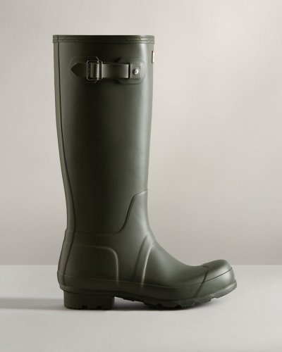 Dark Olive Men's Hunter Original Tall Rain Boot Tall Rain Boots South Africa | 1GVGP9L