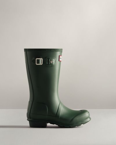 Green Kids' Hunter Original Rain Boot Tall Rain Boots South Africa | LJ15ELY