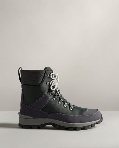 Green / Navy Men's Hunter Insulated Recycled Polyester Commando Boot Insulated Boots South Africa | 5PYW5JI