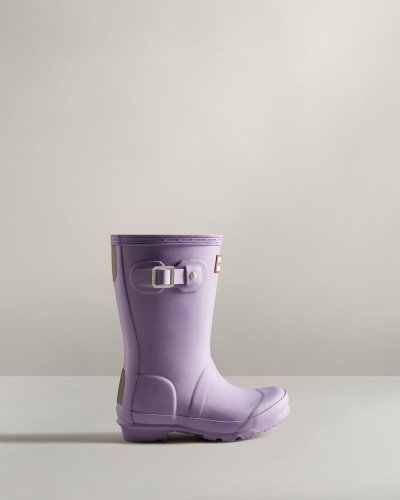 Lavender White Kids' Hunter Original Rain Boot Short Rain Boots South Africa | YR4DG7C