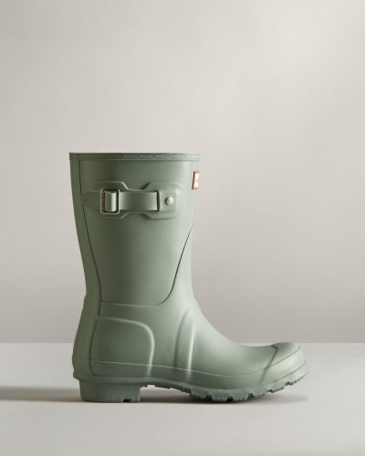 Light Green Women's Hunter Original Short Rain Boot Short Rain Boots South Africa | UHK1ABQ