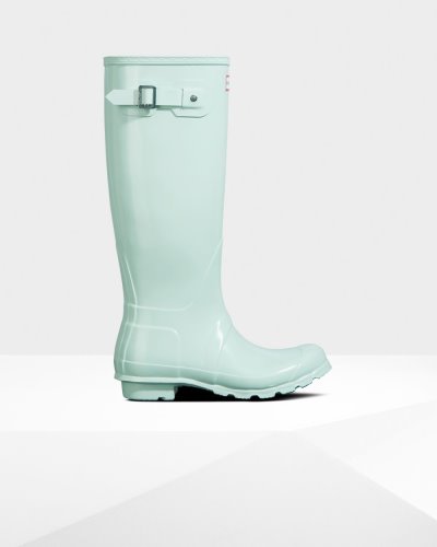 Mint Women's Hunter Original Tall Gloss Rain Boot Tall Rain Boots South Africa | CIE6A5J