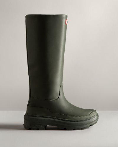 Olive Women's Hunter Killing Eve Tall Chasing Boot Tall Rain Boots South Africa | YOW5AO6