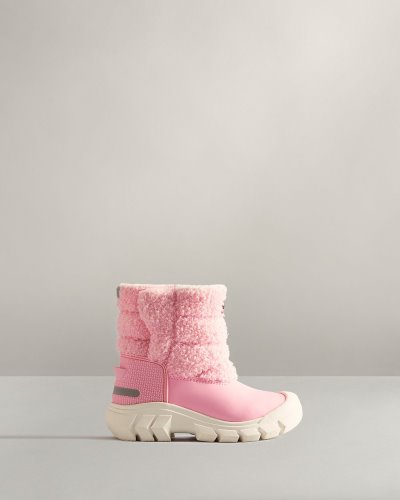 Pink Kids' Hunter Insulated Sherpa Snow Boot Snow Boots South Africa | 7EBJKFU