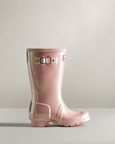 Pink Kids' Hunter Nebula Rain Boot Short Rain Boots South Africa | AGCKMHB