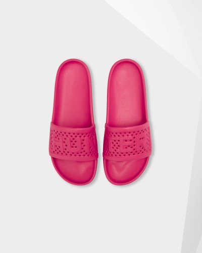 Pink Women's Hunter Lightweight Moulded Sliders Slides South Africa | 65GYK12