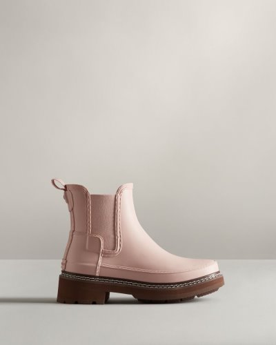 Pink Women's Hunter Refined Stitch Detail Chelsea Boot Chelsea Boots South Africa | 0O250UK