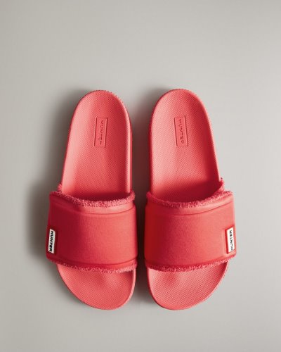 Red Women's Hunter Adjustable Slides Slides South Africa | LXSAXQ5