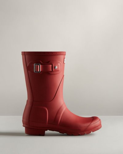 Red Women's Hunter Original Short Rain Boot Short Rain Boots South Africa | ARIOWTB