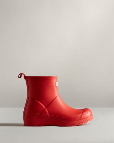 Red Women's Hunter Play Short Rain Boot Play Boots South Africa | Y3IWGIN