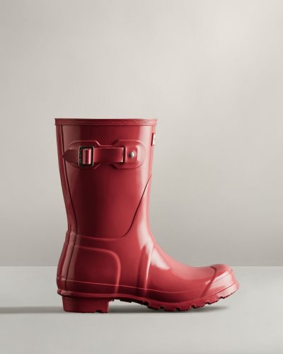 Rose Women's Hunter Original Short Gloss Rain Boot Short Rain Boots South Africa | T883XMK