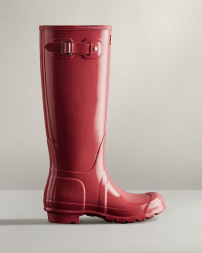 Rose Women's Hunter Original Tall Gloss Rain Boot Tall Rain Boots South Africa | 1SPD6MZ