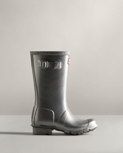 Silver Kids' Hunter Cosmic Rain Boot Short Rain Boots South Africa | 1KVKYIP