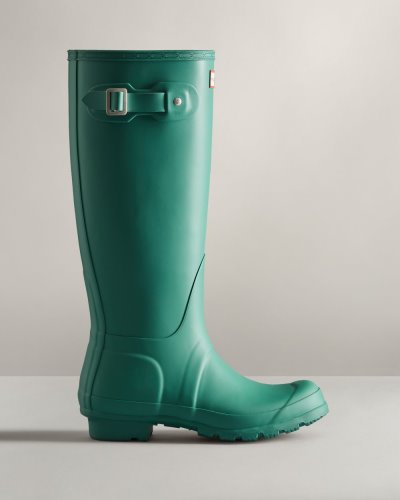 Turquoise Women's Hunter Original Tall Rain Boot Tall Rain Boots South Africa | RG23ZLD