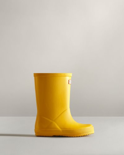 Yellow Kids' Hunter Original First Classic Rain Boot Short Rain Boots South Africa | YGI4BWV