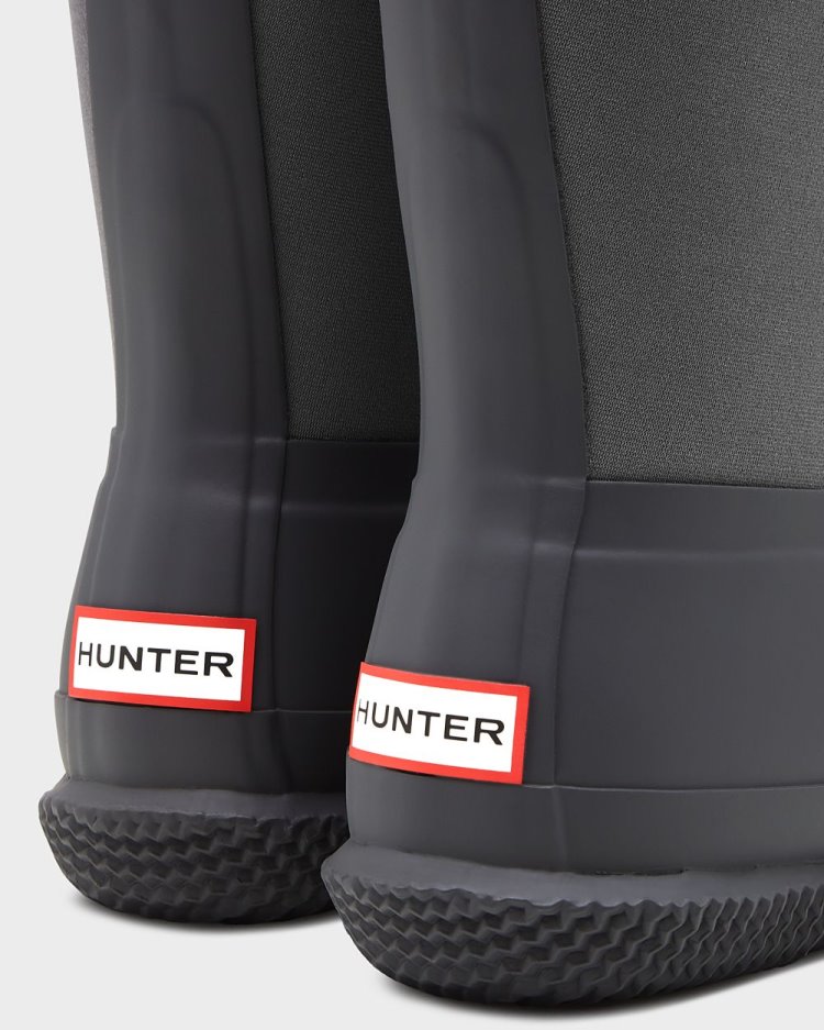 Black / Grey Women's Hunter Insulated Roll Top Sherpa Boot Winter Boots South Africa | EN9SS0X