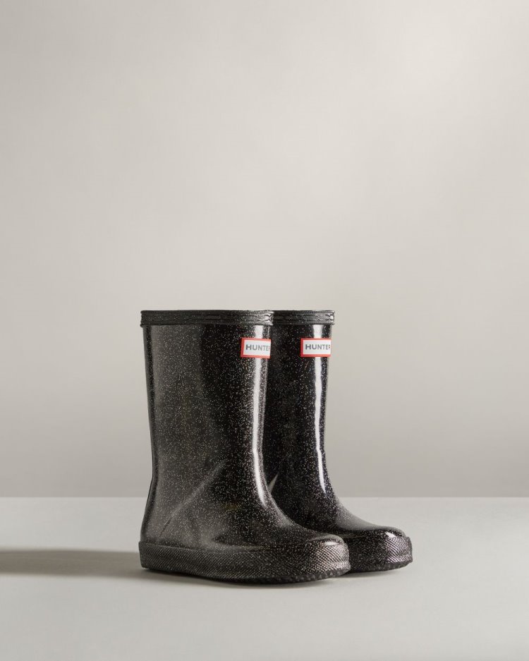 Black Kids' Hunter First Classic Starcloud Rain Boot Short Rain Boots South Africa | UI7AJ80