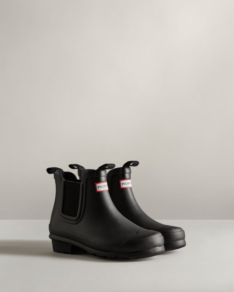 Black Kids' Hunter Original Chelsea Boot Chelsea Boots South Africa | NCUMS4E