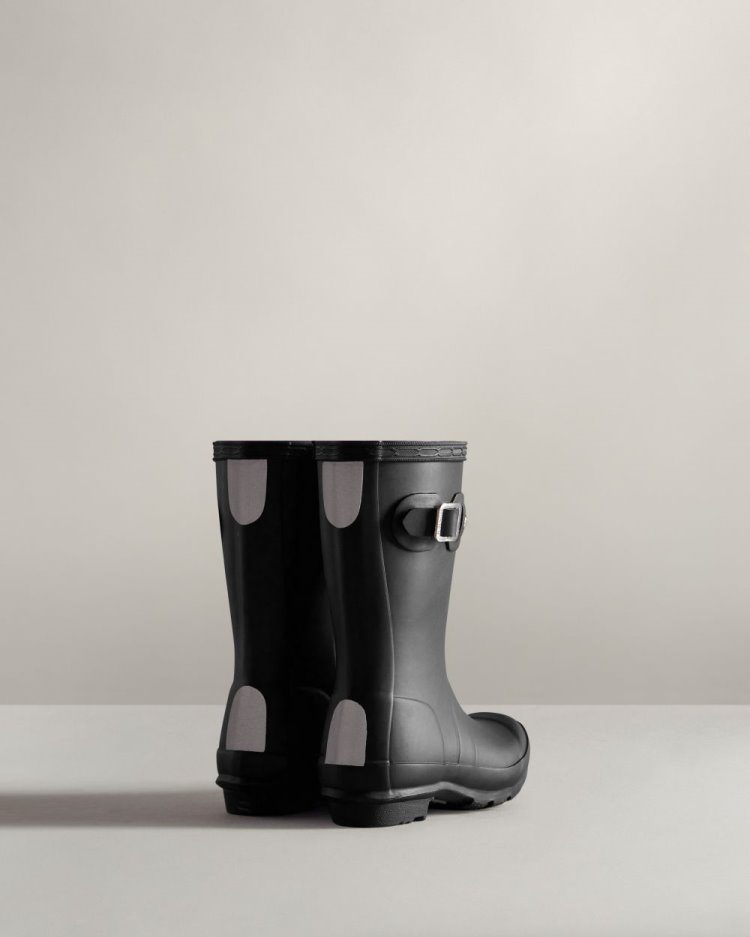 Black Kids' Hunter Original Rain Boot Short Rain Boots South Africa | 57EUX68