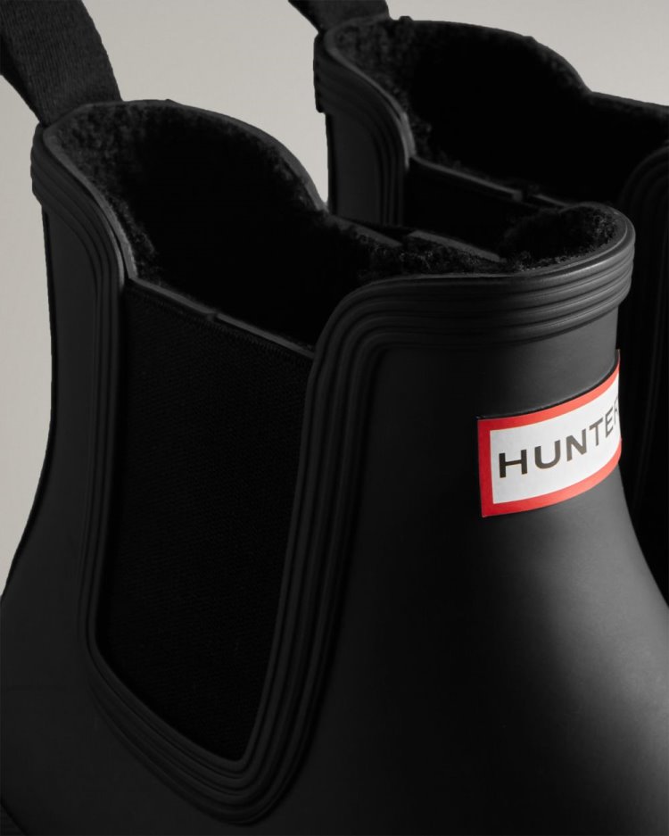 Black Men's Hunter Insulated Chelsea Boot Chelsea Boots South Africa | BE9WGV2