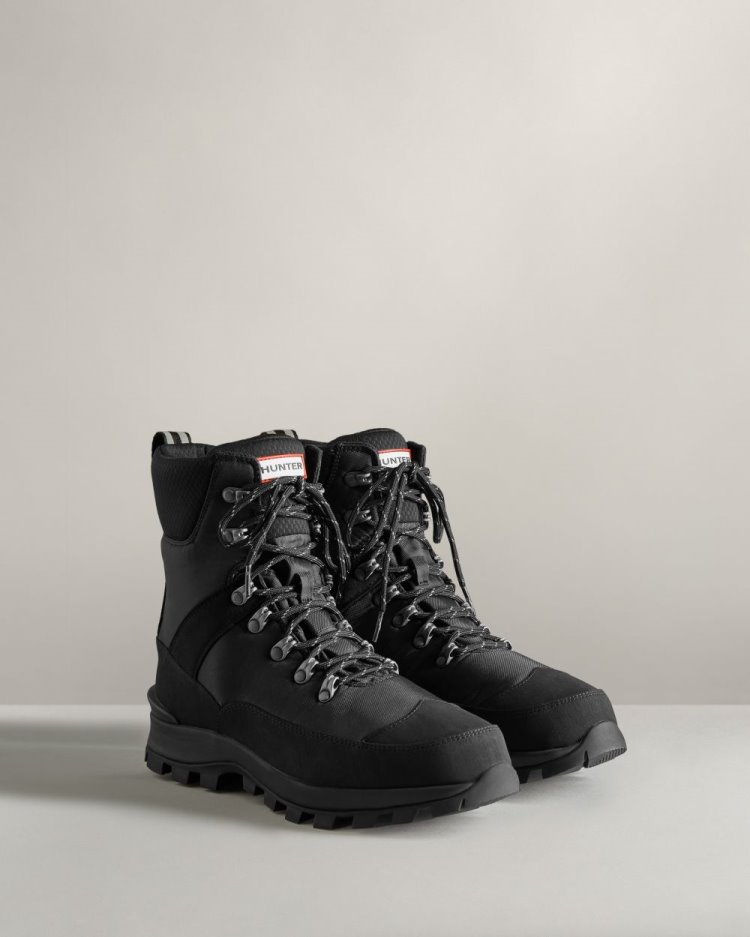 Black Men's Hunter Insulated Recycled Polyester Commando Boot Winter Boots South Africa | PUI6JYX