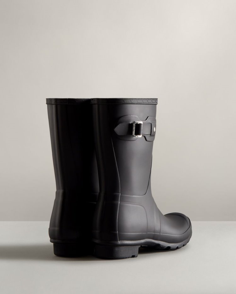 Black Women's Hunter Original Short Rain Boot Short Rain Boots South Africa | E5XULMD