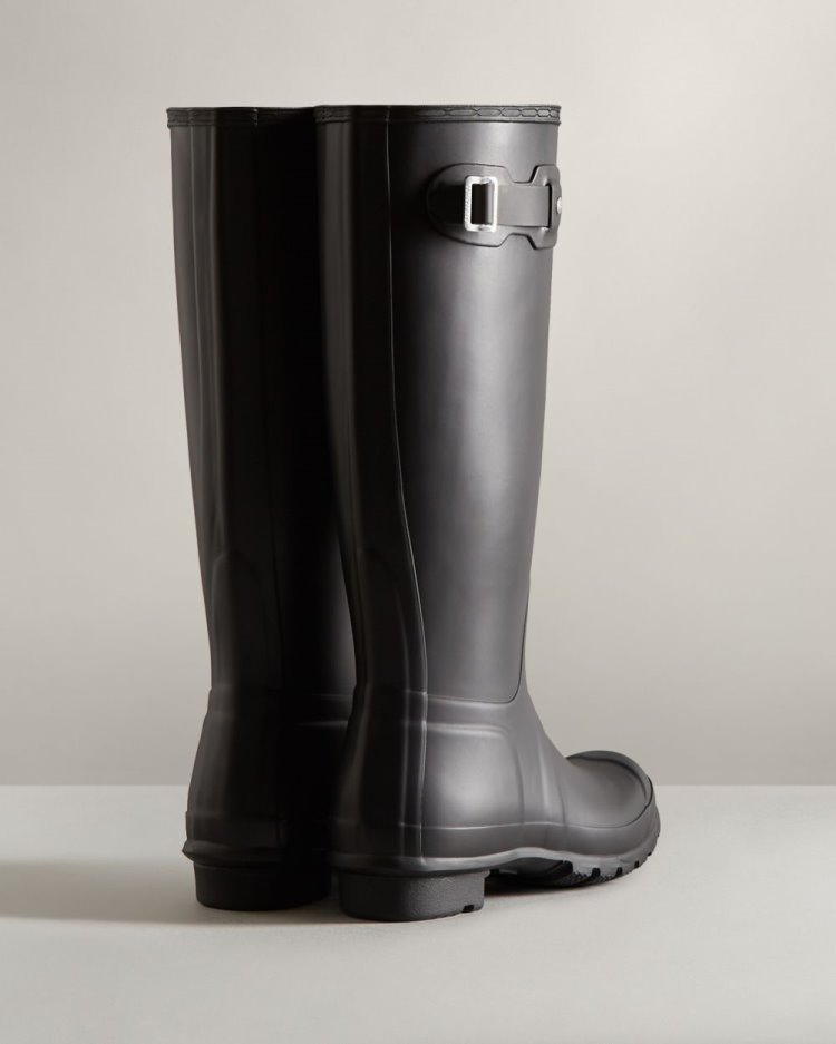 Black Women's Hunter Original Tall Rain Boot Tall Rain Boots South Africa | XMSJ0OG