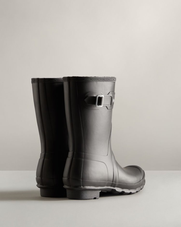 Black Women's Hunter Short Insulated Rain Boot Short Rain Boots South Africa | OM5GYNC