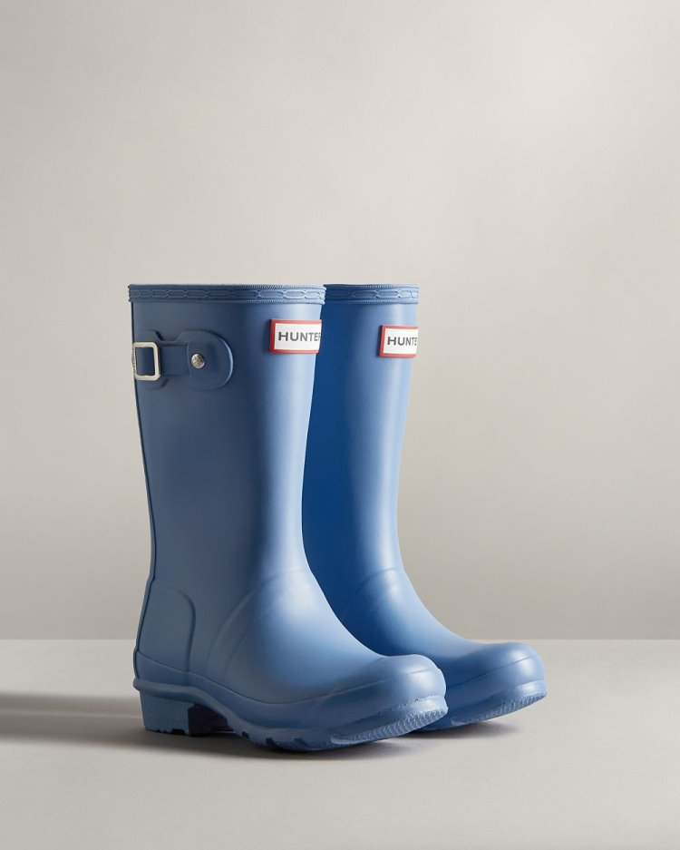 Blue Kids' Hunter Original Rain Boot Short Rain Boots South Africa | 3D1GA15