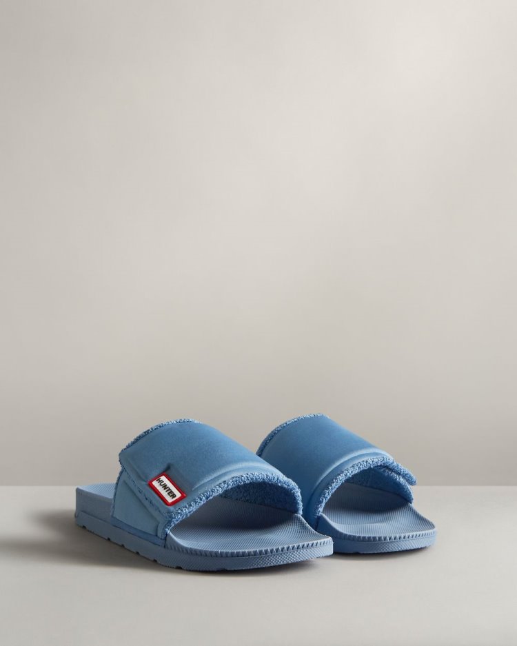 Blue Women's Hunter Adjustable Slides Slides South Africa | V7WWN9W