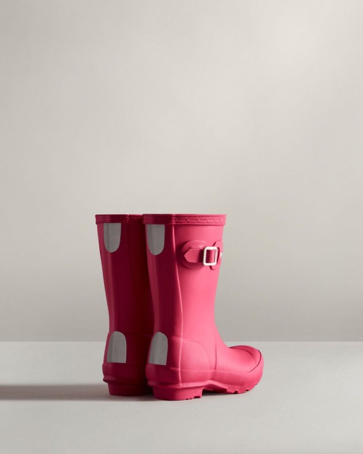 Bright Pink Kids' Hunter Original Rain Boot Short Rain Boots South Africa | CVLY8DQ