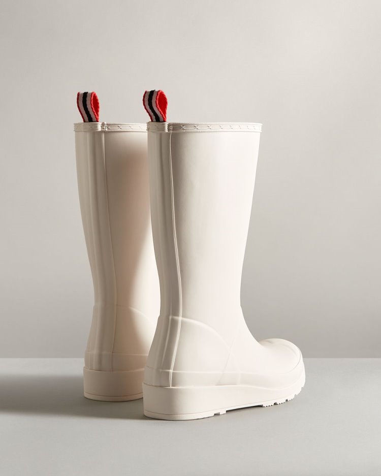 Cream Women's Hunter Play Tall Rain Boot Play Boots South Africa | 2A68VH1