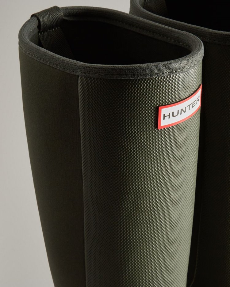 Dark Olive Women's Hunter Balmoral Field Hybrid Tall Rain Boot Tall Rain Boots South Africa | TLAZ3MG