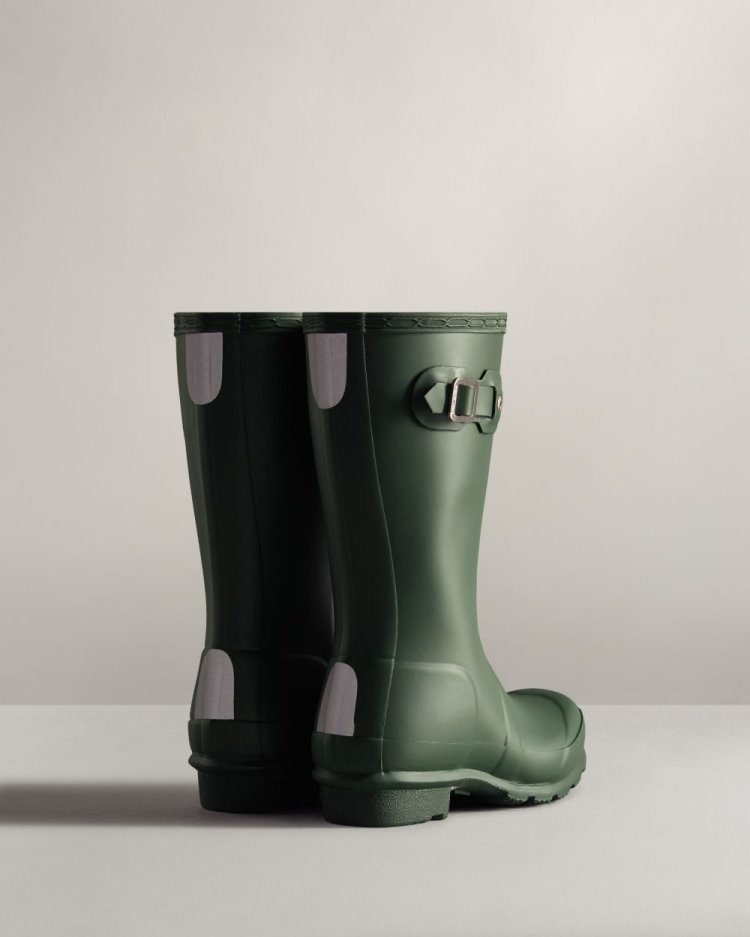 Green Kids' Hunter Original Rain Boot Tall Rain Boots South Africa | LJ15ELY