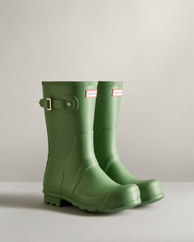 Green Men's Hunter Original Short Rain Boot Short Rain Boots South Africa | UPSMS4F