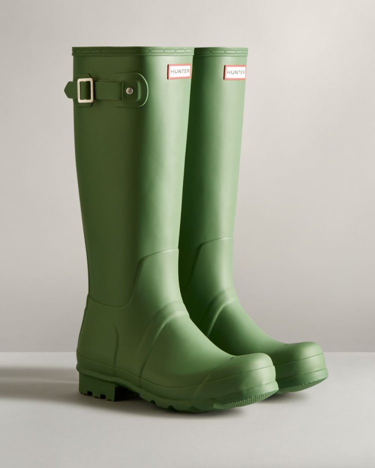 Green Men's Hunter Original Tall Rain Boot Tall Rain Boots South Africa | 28J0BMW