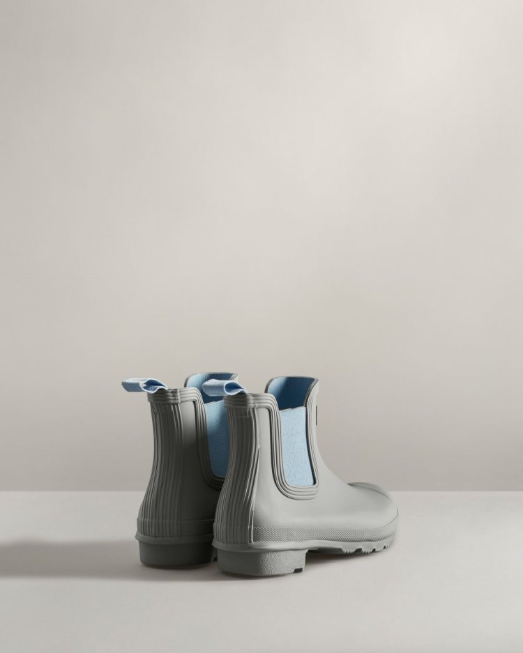 Grey / Blue Women's Hunter Original Chelsea Boot Chelsea Boots South Africa | 45SIZT7