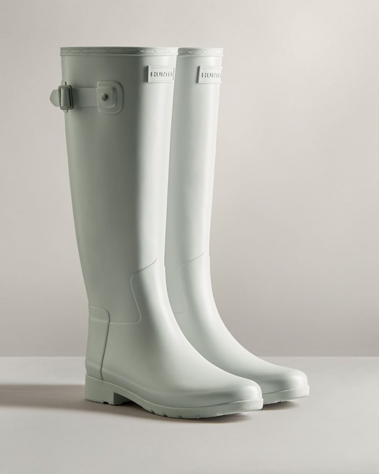 Grey Women's Hunter Refined Slim Fit Tall Rain Boot Tall Rain Boots South Africa | KWH3XRY